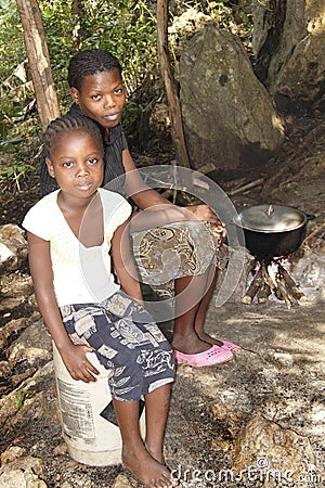 Young Haitian girl Haiti Editorial Stock Photo