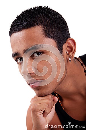 Young and handsome latin man Stock Photo