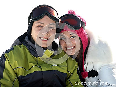 Young happy couple Stock Photo