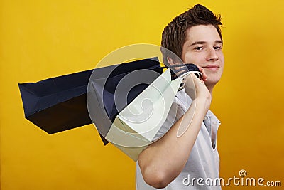 Young happy handsome man Stock Photo