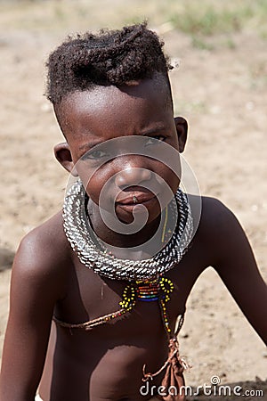 Young Himba girl Editorial Stock Photo