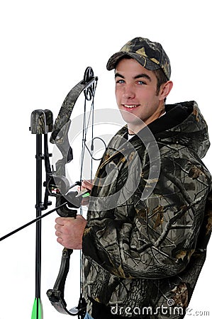 Young Hunter Stock Photo