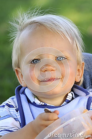 Young infant Stock Photo