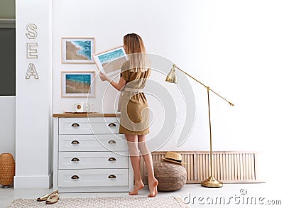 Young interior designer at work in room Stock Photo