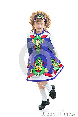 Young Irish dancer Stock Photo