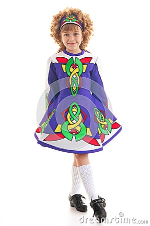 Young Irish dancer Stock Photo