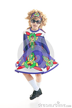 Young Irish dancer Stock Photo