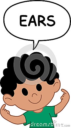 Kid ears Vector Illustration