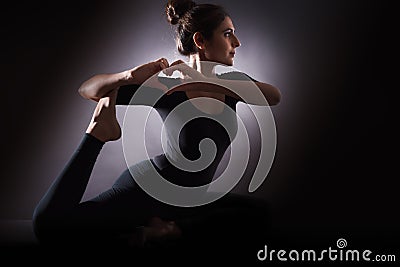 Yoga for health and fitness Stock Photo
