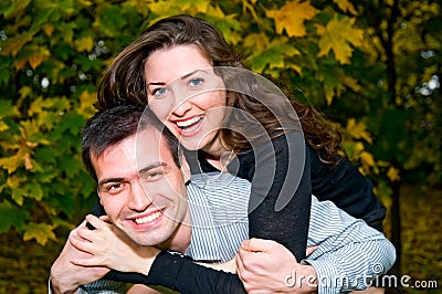 Young loving couple Stock Photo