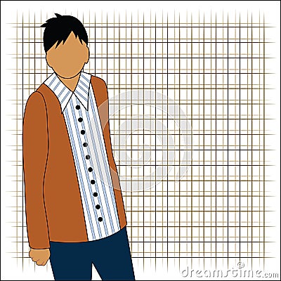 Young male Vector Illustration