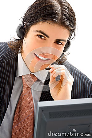 Young male assistant Stock Photo