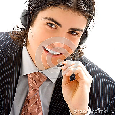 Young male assistant Stock Photo