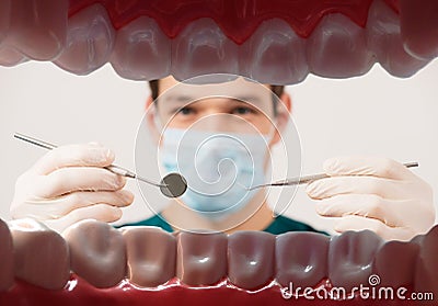 Young male dentist Stock Photo