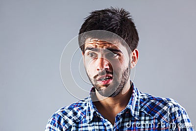 Young Man With Anxiety Expression Stock Photo - Image: 39729455