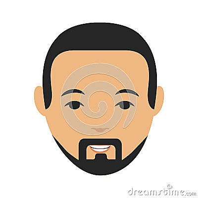 Young man avatar character Vector Illustration