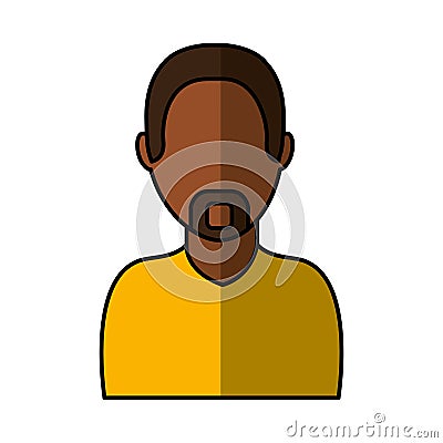 Young man avatar character Vector Illustration