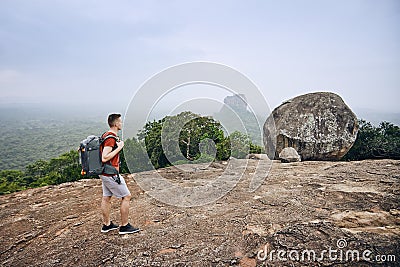 Sigiriya rock formation Stock Photo