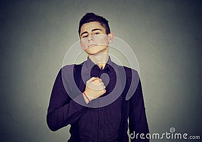 Young man determined for a change Stock Photo