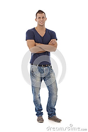 Download Young Man In Jeans And Tshirt Stock Photography - Image ...