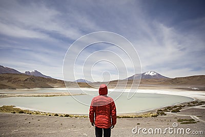 Laguna Hedionda in Bolivia Stock Photo