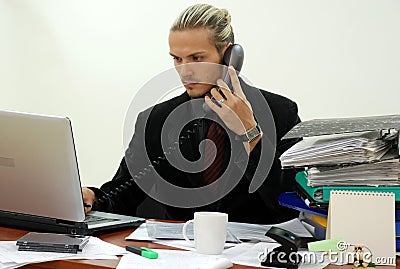 Young manager Stock Photo