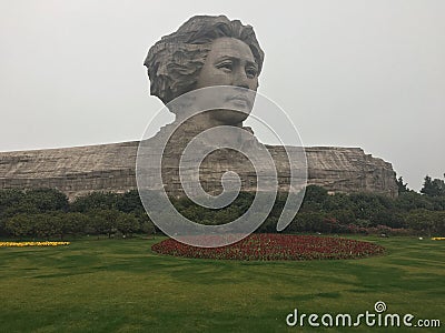 Young Mao Zedong statue Changsha Editorial Stock Photo