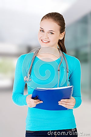 Young medicine student Stock Photo