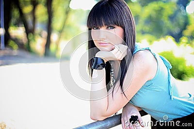 Young Model Portrait Stock Photo