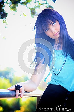 Young Model Portrait Stock Photo