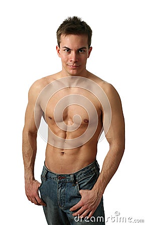 Young Muscular Man Stock Photo