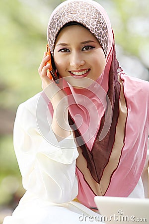 Young muslim girl Stock Photo