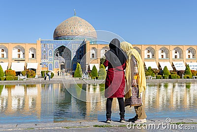 Iran Esfahan architecture mosque and bazar market Editorial Stock Photo