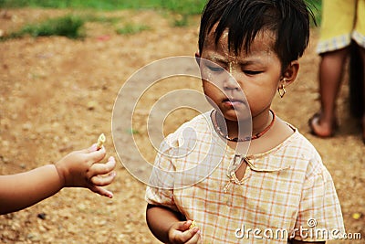 Young Myanmar children at school Editorial Stock Photo