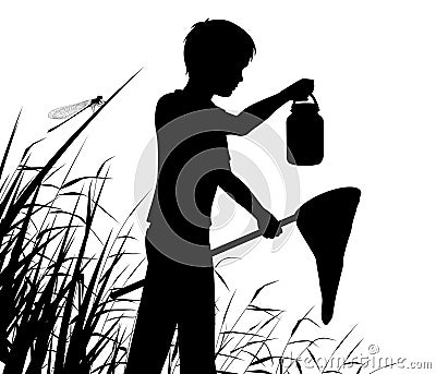 Young naturalist Vector Illustration