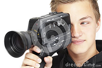 Young photographer Stock Photo