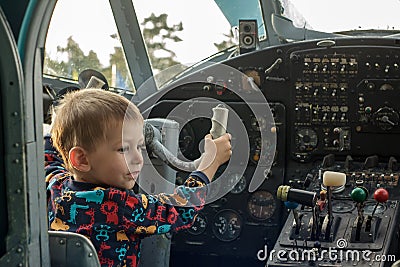 Young pilot Stock Photo