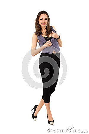 Young playful woman Stock Photo