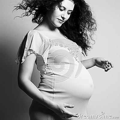 Young pregnant woman Stock Photo