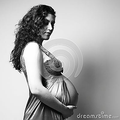 Young pregnant woman Stock Photo