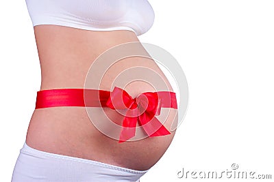 Young pregnant woman Stock Photo