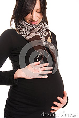 Young pregnant woman Stock Photo