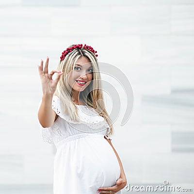 Young pregnant woman. Stock Photo