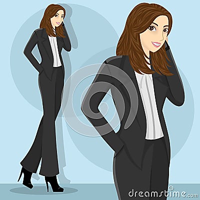 Career Woman Vector Illustration