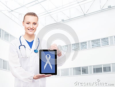 Young, professional and cheerful female doctor Stock Photo