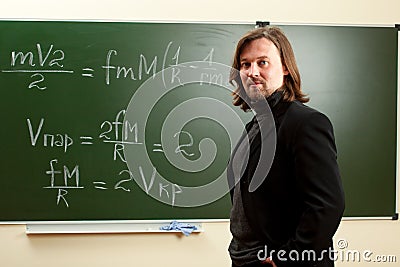 Young professor Stock Photo