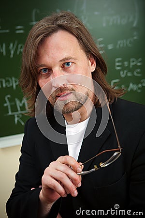 Young professor Stock Photo