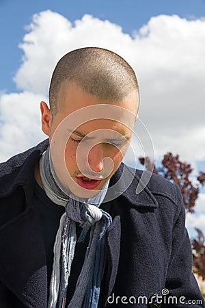 Young Reciting Stock Photo