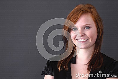 Young red-haired girl Stock Photo