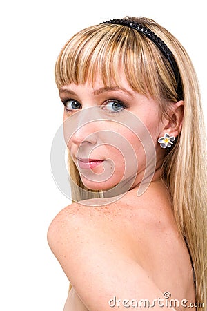 Young sensuality woman portrait Stock Photo